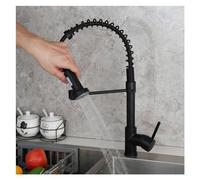 Évier de Bassin Noir Mat Tire en Laiton Massif 360 pulvérisateur pivotant de Cuisine Baucheur d'eau, Robinet de Cuisine