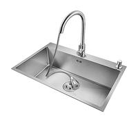 Evier de buanderie à encastrer en Acier Inoxydable, à Un Seul bac, pour Bar de Cuisine, Garage, Restaurant, etc