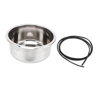 Évier de camping-car rond en acier inoxydable, résistant à la rouille, grande capacité, lavabo à main pour yacht, camping-car, cuisine, acier inoxydable 304, 295x130mm