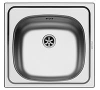 Evier de Cuisine 46,5x43,5cm Évier Encastré E33 Inox Camping Sans Trou Robinet