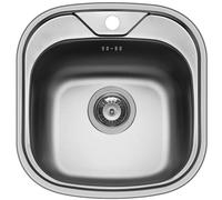 Évier De Cuisine 46x48Cm Évier En Acier Inoxydable Kania Avec Trou Pour Robinet