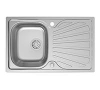 Evier de cuisine à encastrer 1 cuve + 1 égouttoir + système de drainage - YONGSHIA - Inox