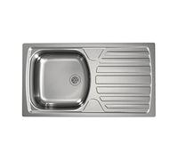 Évier de cuisine - ALVEUS - BASIC 170 - Acier inoxydable - Rectangulaire - 1 bac sans égouttoir