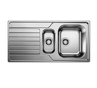 Évier de cuisine - BLANCO - DINAS 6 S - Inox brossé - 1 bac - Réversible