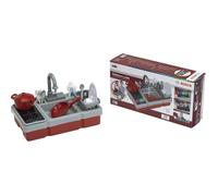 Evier de cuisine Bosch - KLEIN - 7110 - Plaque de cuisson électronique, robinet fonctionnel, accessoires - Dès 3 ans