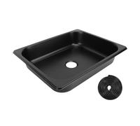 Évier de cuisine carré en acier inoxydable pour camping-car, salle de bain, lavabo à main encastré, évier simple, évier d'extérieur pour camping-car, bateau, caravane (Spraying Plastic Black)