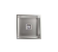 Evier de cuisine - CATA - 02624016 - Inox AISI 304 - 1 bac - 50 cm encastrable