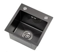 Évier De Cuisine Compact À Encastrer Sous Plan, Mini-bar Et Camping-car En Acier Inoxydable Avec Panier De Vidange, Pour Petites Cuisines Et Appartements(38 * 30 * 22cm)