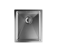 Klarstein Évier de cuisine de 45 x 39 cm (Lxl) en acier inoxydable surface résistante aux rayures et chaleur Gris