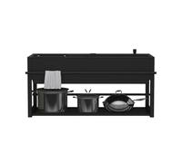 Évier de cuisine de restaurant en acier inoxydable, évier commercial rectangulaire autoportant mural extérieur, évier commercial à une cuve, évier d'angle mural pour salle de bain avec égouttoir et T