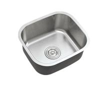Évier de cuisine en acier inoxydable 304, grand bol simple avec coins arrondis, adapté aux cuisines domestiques et aux cuisines de restaurant(44 * 39cm)