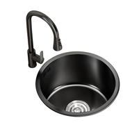 Évier de cuisine en acier inoxydable avec robinet extractible - Évier à barre rabattable pour cuisines modernes