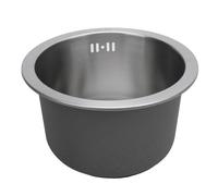 Évier de cuisine en acier inoxydable,Évier de cuisine,Mini Évier de cuisine rond,Évier de cuisine à bol unique,Évier de cuisine à encastrer,Évier de cuisine à bar humide à base ronde,Évier de cuisine