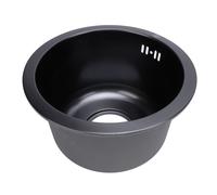 Évier de cuisine en acier inoxydable,Évier de cuisine,Mini Évier de cuisine rond,Évier de cuisine à bol unique,Évier de cuisine à encastrer,Évier de cuisine à bar humide à base ronde,Évier de cuisine