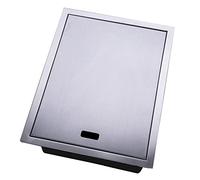 Évier de cuisine en acier inoxydable - Réservoir simple rectangulaire caché pour balcon bar 35 x 45 cm - Évier en métal finition argentée - et solution élégante pour les cuisines modernes