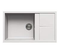 Évier de Cuisine en GRANITEK ELLECI Unico 410 - Bianco - 1 bac - 48cm