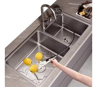 Évier de cuisine encastrable en acier inoxydable gris 72 x 40 x 20 cm avec accessoires - Design moderne pour une installation facile et une mise à niveau élégante de la maison