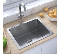 Évier de cuisine - ESTINK - 51506 - Acier inoxydable - Finition brossée - 44x34x20 cm