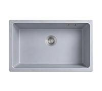 Évier de cuisine, évier simple en granit et quartz | Évier domestique, adapté aux maisons, restaurants, dortoirs, garages et salles de bains(Gray,65*45cm(26*18in))