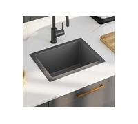 Evier de Cuisine Fait à la Main Maison Intérieur Lavabo de Salle de Bain Noir Acier Inoxydable 51507