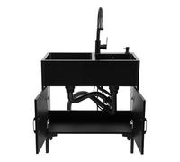 Évier de cuisine indépendant avec meuble de base et robinet coulissant, évier en acier inoxydable avec panier égouttoir, 75x41x78cm évier avec meuble de base, lavabo pour restaurants, pâtisseries et