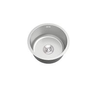 Évier de cuisine rond Égouttoir de trop-plein d'évier rond en acier inoxydable, caravane, sous plan, multitaille, argenté(Ø 40cm)