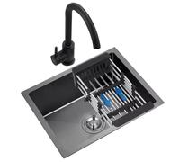 Évier De Cuisine Simple Avec Panier De Vidange Pour Robinet - Évier D'appartement En Acier Inoxydable Pour Installation Sous Plan, Pour Le Lavage Quotidien Des Légumes(42 * 35 * 20cm)