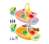 Évier de jeu pour - Jouet d'eau qui coule, jeu de rôle - Ensemble d'activités d'apprentissage