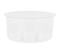 Évier de Laboratoire Rond en Plastique Transparent, 8x8x4 Pouces