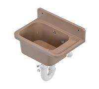 Évier de lavabo pour extérieur, jardin, garage, cave, atelier, beige