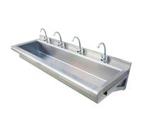 Évier de Lavage à la Main Commercial, évier Utilitaire Commercial en Acier Inoxydable avec Robinet et crépine, Permet d'économiser de l'espace, évier de Cuisine, évier de buanderie Mural