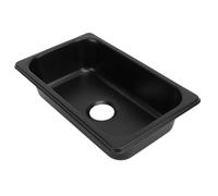 Évier de Salle de Bain Rectangulaire pour Camping-car, évier Simple en Acier Inoxydable 304, évier Sous Plan pour Camping-car avec Trou de Vidange de 40 Mm pour Bateau, (Spray