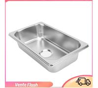 Évier - DILWE - Rectangulaire - Acier Inoxydable 304 - 1 Bac - Sortie de 40mm