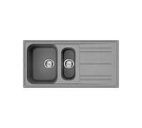 Évier Double cuve Smeg Rectangulaire 100 cm Universel Rigae LZ102CT Ciment