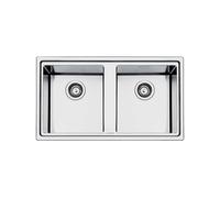 Évier Double cuve Smeg Rectangulaire 86 cm Universel Mira LFT862 Acier