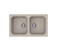 SMEG LZ862P Évier Synthétique Encastrable 86 Cm Granit Crème