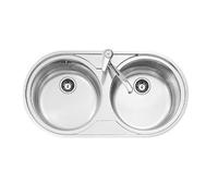 Évier double - Teka - 9025 DUETTA 2 - Inox - Rectangulaire - 2 bacs