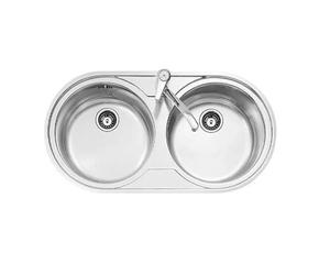 Évier double - Teka - 9025 DUETTA 2 - Inox - Rectangulaire - 2 bacs