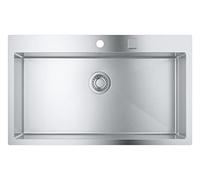 GROHE Évier de cuisine 31584SD1 – 84,6×51 cm – superposé/affleurant – bassin 2000 – Inox