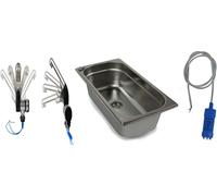Evier en inox 325x176x100 mm Camping lavabo + robinet pompe T4 T5