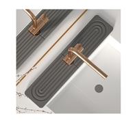 Évier en pierre à séchage instantané, tapis de robinet en pierre pour évier de cuisine, plateau d'évier en pierre de diatomite à séchage rapide, protection anti-éclaboussures, tapis absorbant pour