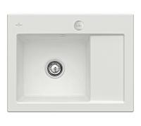 Villeroy und Boch Subway 45 Évier compact encastrable 331202SM gauche, avec garniture de vidage , commande excentrique, 650 x 510 mm, vapeur CeramicPlus