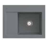 Villeroy und Boch Subway 45 Évier compact à encastrer 331300RW évier à encastrer à droite, 650 x 510 mm, blanc pierre CeramicPlus