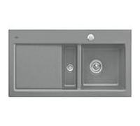 Villeroy & Boch Subway 60 évier encastrable 671202SL à droite, avec garniture de vidage et commande excentrique, 1000 x 510 mm, Stone