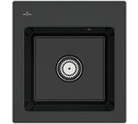 Villeroy und Boch Subway 45 XS évier encastrable 678100S5 Spülbecken , 475 x 510 mm, ébène CeramicPlus