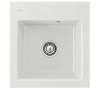 Évier encastrable Villeroy und Boch Subway 45 XS 678101SM avec garniture de vidage , 475 x 510 mm, commande manuelle, vapeur CeramicPlus