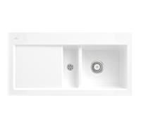 Villeroy und Boch Subway 60 évier encastrable 671200KG Spülbecken à droite, 1000x510mm, blanc neige CeramicPlus