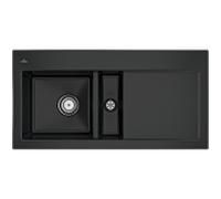 Villeroy und Boch Subway 60 évier encastrable 677000S5 Spülbecken gauche, 1000 x 510 mm, ébène CeramicPlus