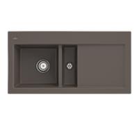 Villeroy und Boch Subway 60 évier encastrable 677000TR Spülbecken gauche, 1000 x 510 mm, bois CeramicPlus