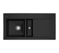 Villeroy und Boch Subway 60 évier encastrable 677001J0 gauche, avec garniture de vidage , commande manuelle, 1000 x 510 mm, chromite CeramicPlus